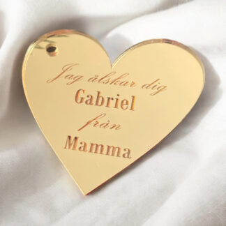 Gifttag - Hjärta