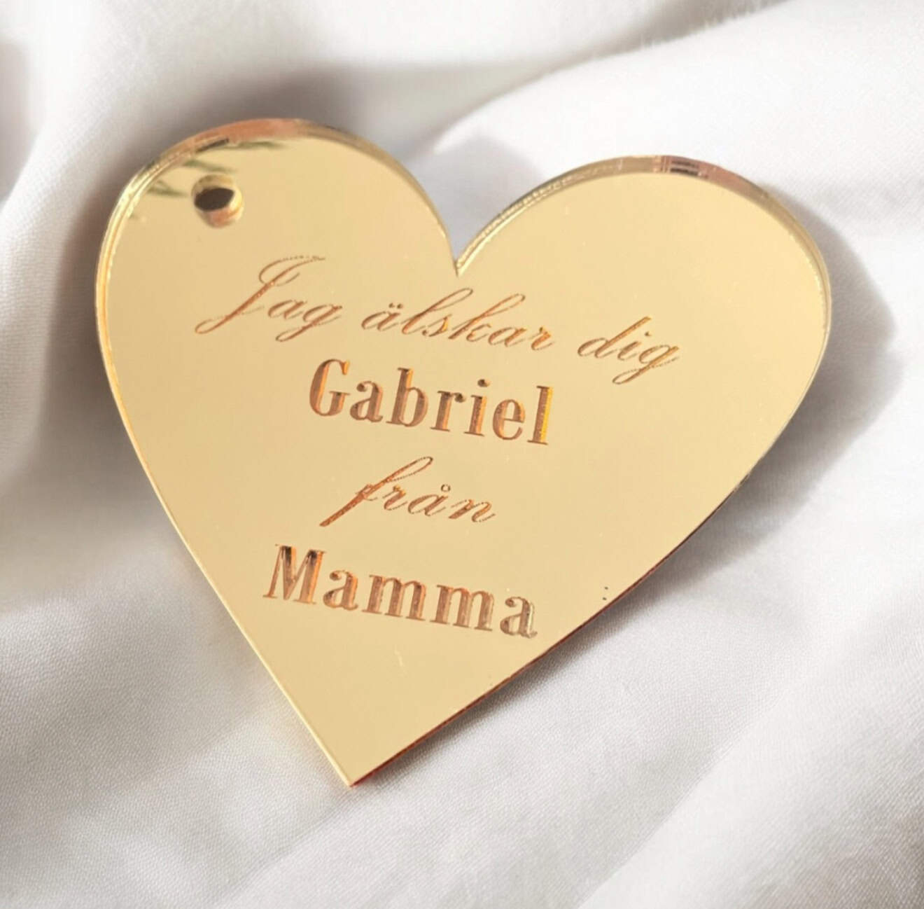 Gifttag - Hjärta