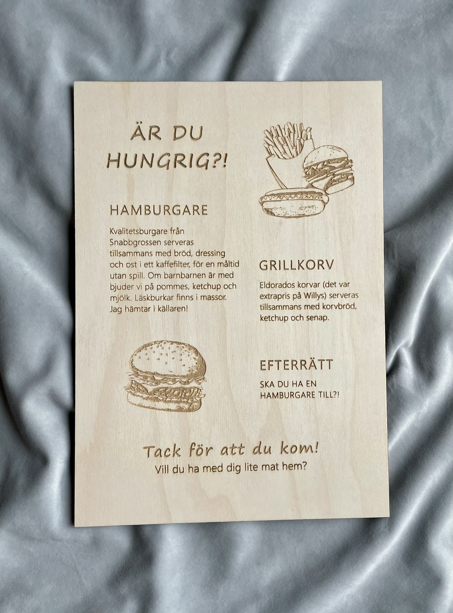 Skylt Trä - Egen design - Bild 3