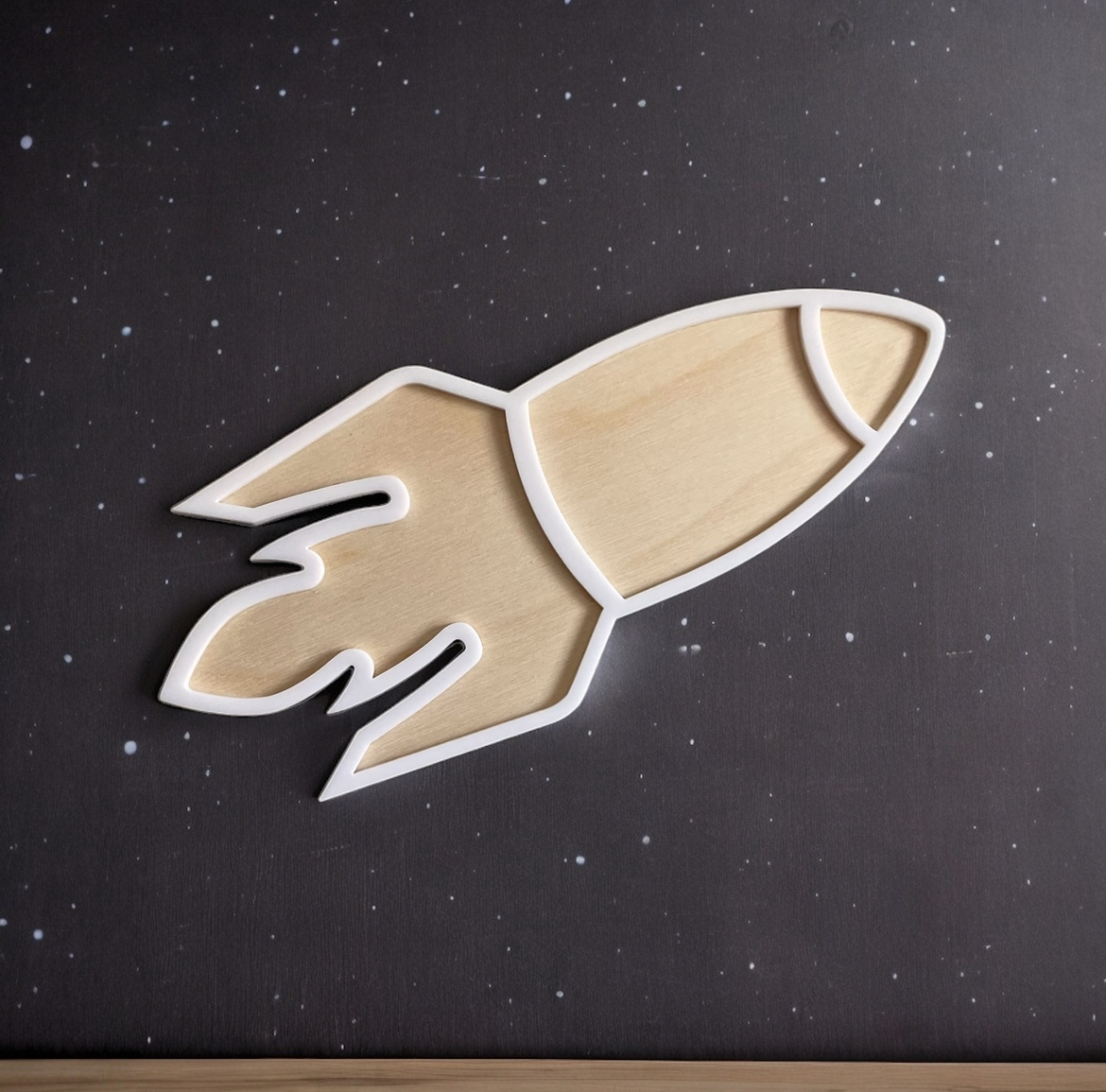 Väggdekal - Rymdraket