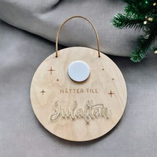 Nedräkningsskylt - Nätter till Julafton