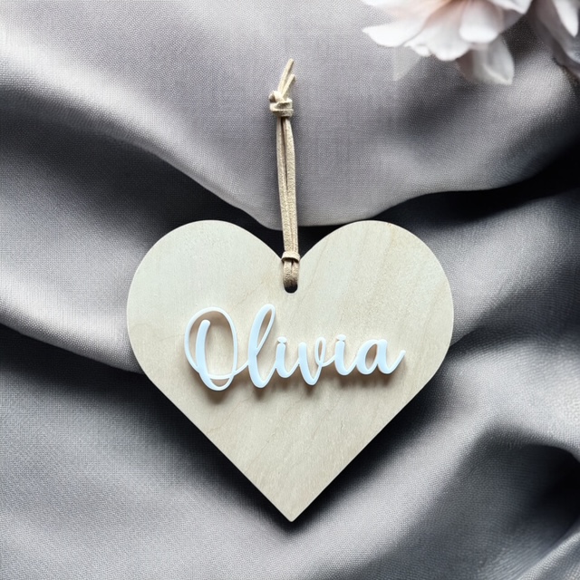 Hjärta trä  -  3D-namn - Bild 2