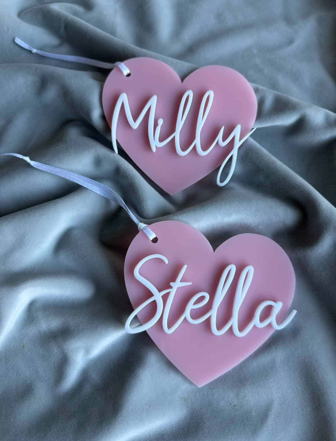 Hjärta akryl  -  3D-namn - Bild 9