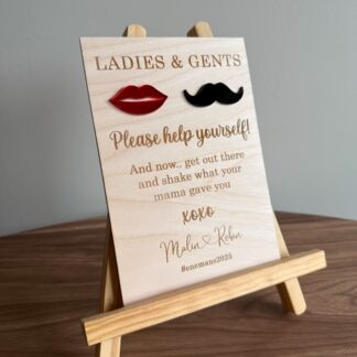 Skylt - Ladies/Gents