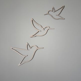 Kolibri väggdekal 3-pack