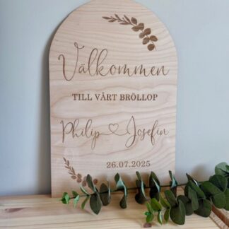 Välkommenskylt - Bröllop/dop