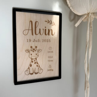 Födelsetavla med valfritt djur