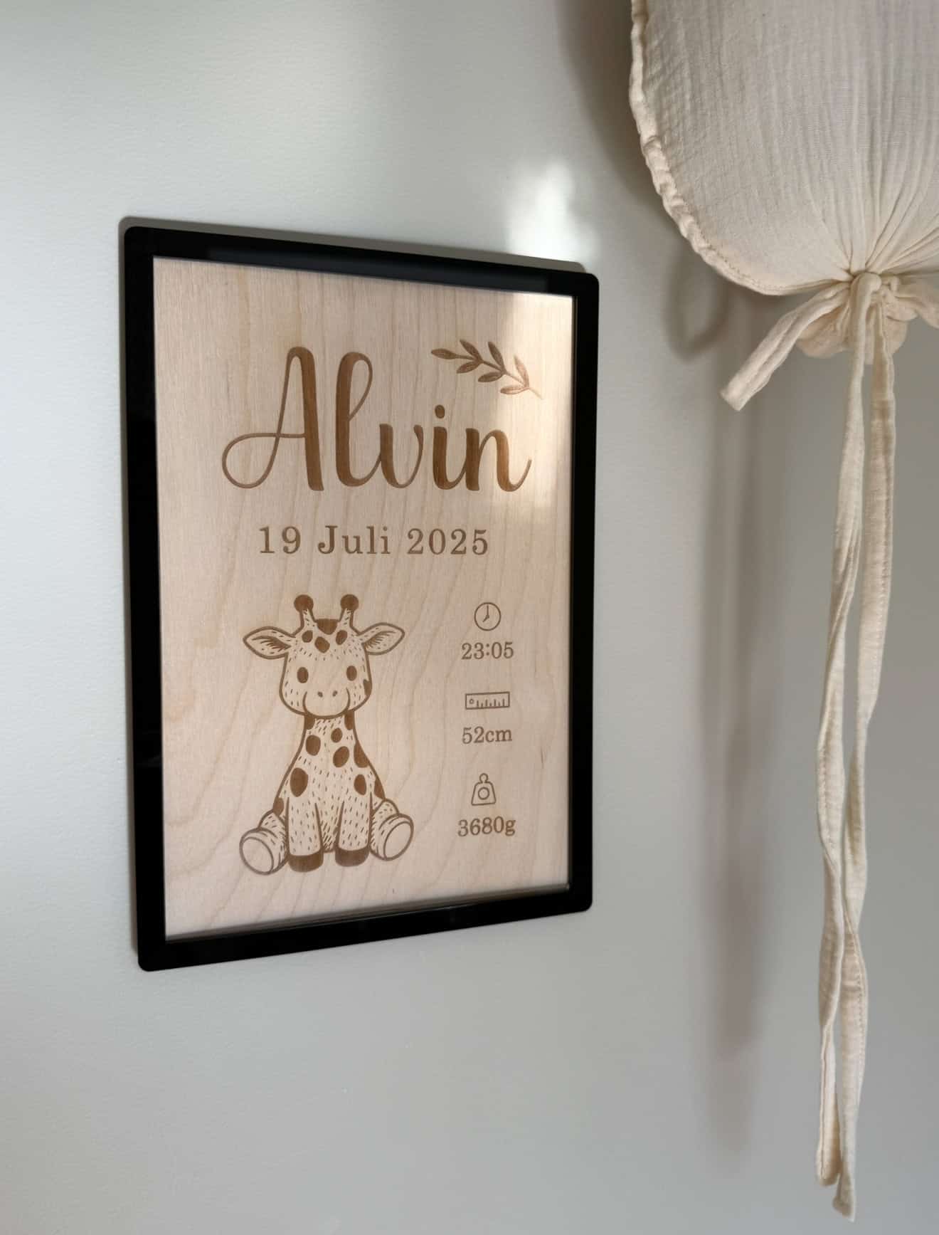 Födelsetavla med valfritt djur