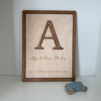Födelsetavla - Bokstav