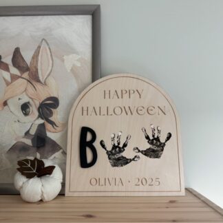 Halloweenskylt - Handavtryck