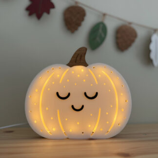 Personlig led-lampa pumpa. Halloweenlampa