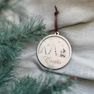 Julkula - Ren med granar