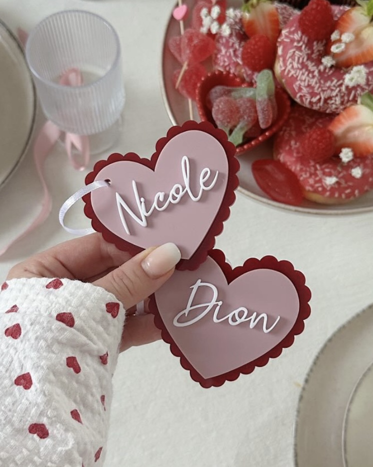 Hjärta dubbel  -  3D-namn