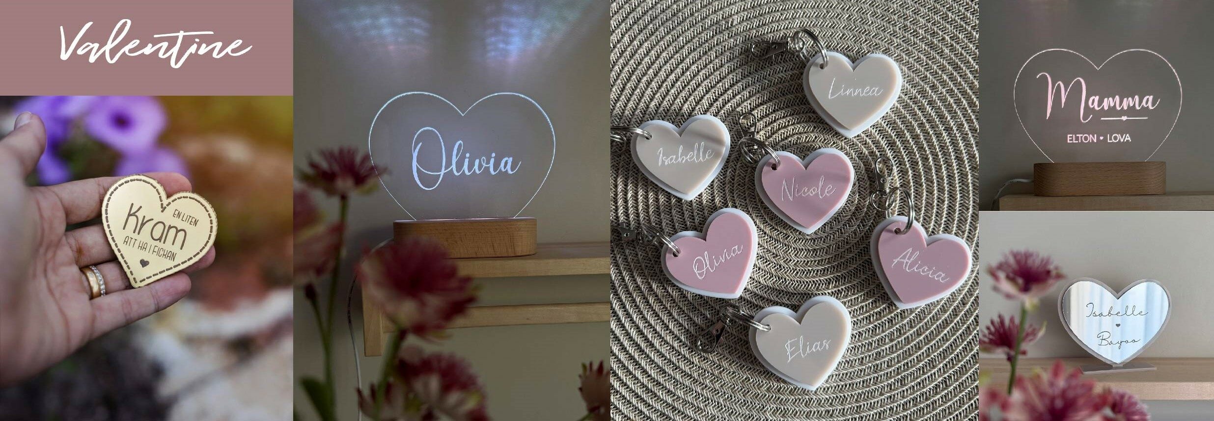 Personliga alla hjärtans dag produkter