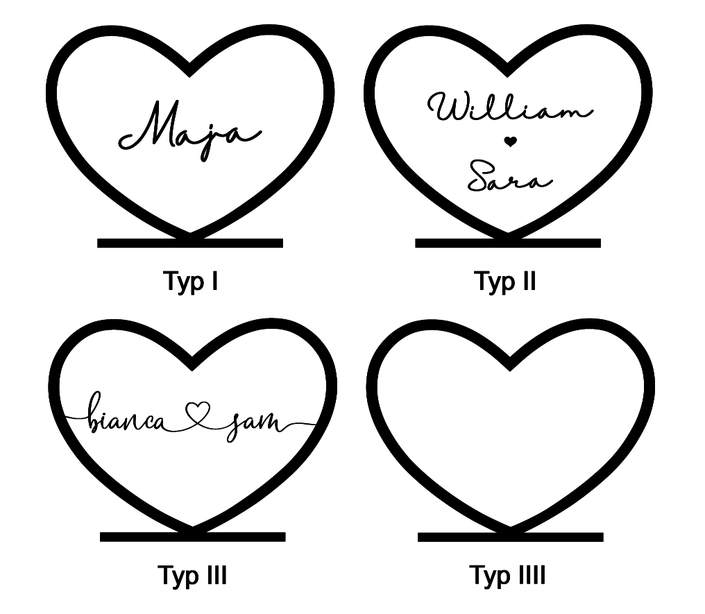 Hjärta med namn - Dekoration - Bild 8