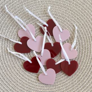 Minihänge - Hjärta 6-pack