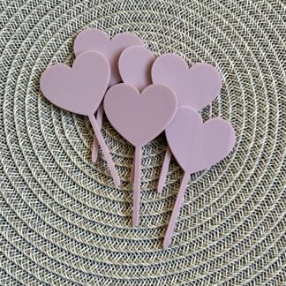 Cupcake-toppers - Hjärta
