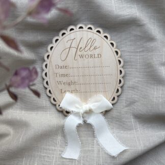 Hello world med chiffongband