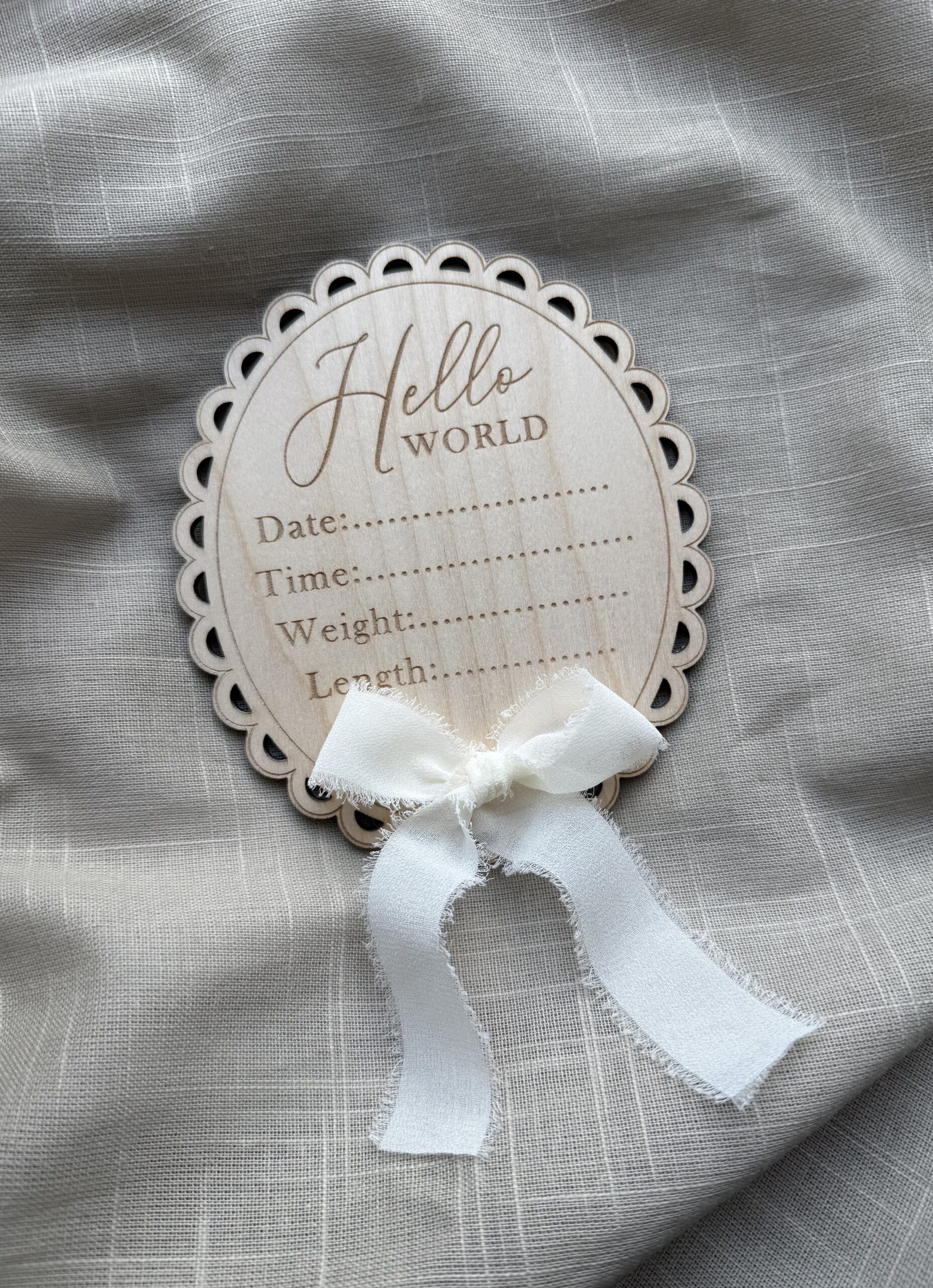 Hello world med chiffongband - Bild 2
