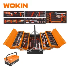 Bộ dụng cụ 60 chi tiết Wokin 156759 chính hãng với hộp 3 tầng tiện lợi