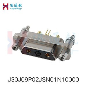 Electrical connector for mixed large and small current applications. Suitable for J30J series, durab.