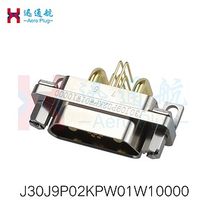 J30J mixed large and small current series electrical connector for industrial use.
