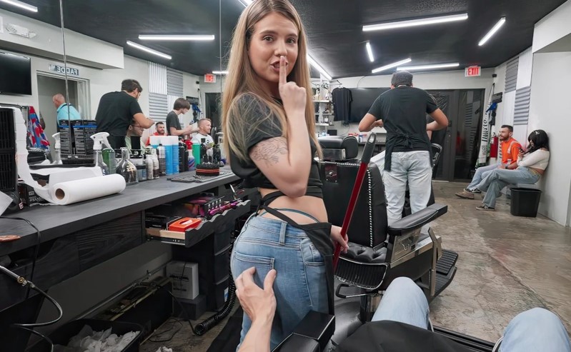 Lucky Anne Barbershop Scene with Parker Ambrose