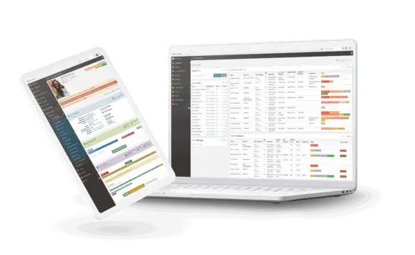 YouthCenter application on an tablet and laptop