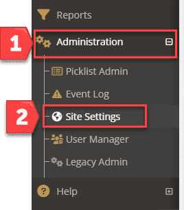 YouthCenter Site Settings
