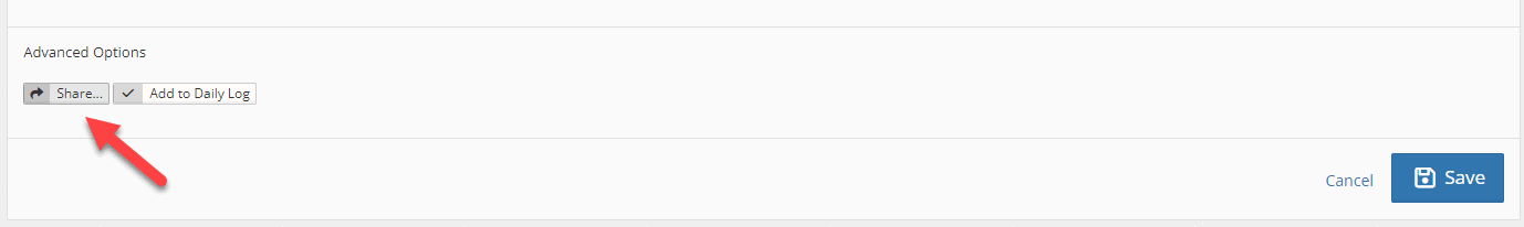 Share button on custom form responses
