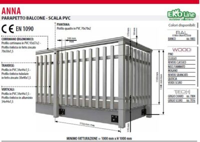 Il cancello in PVC con profilo rinforzato e struttura robusta, ideale per sicurezza e durabilità.