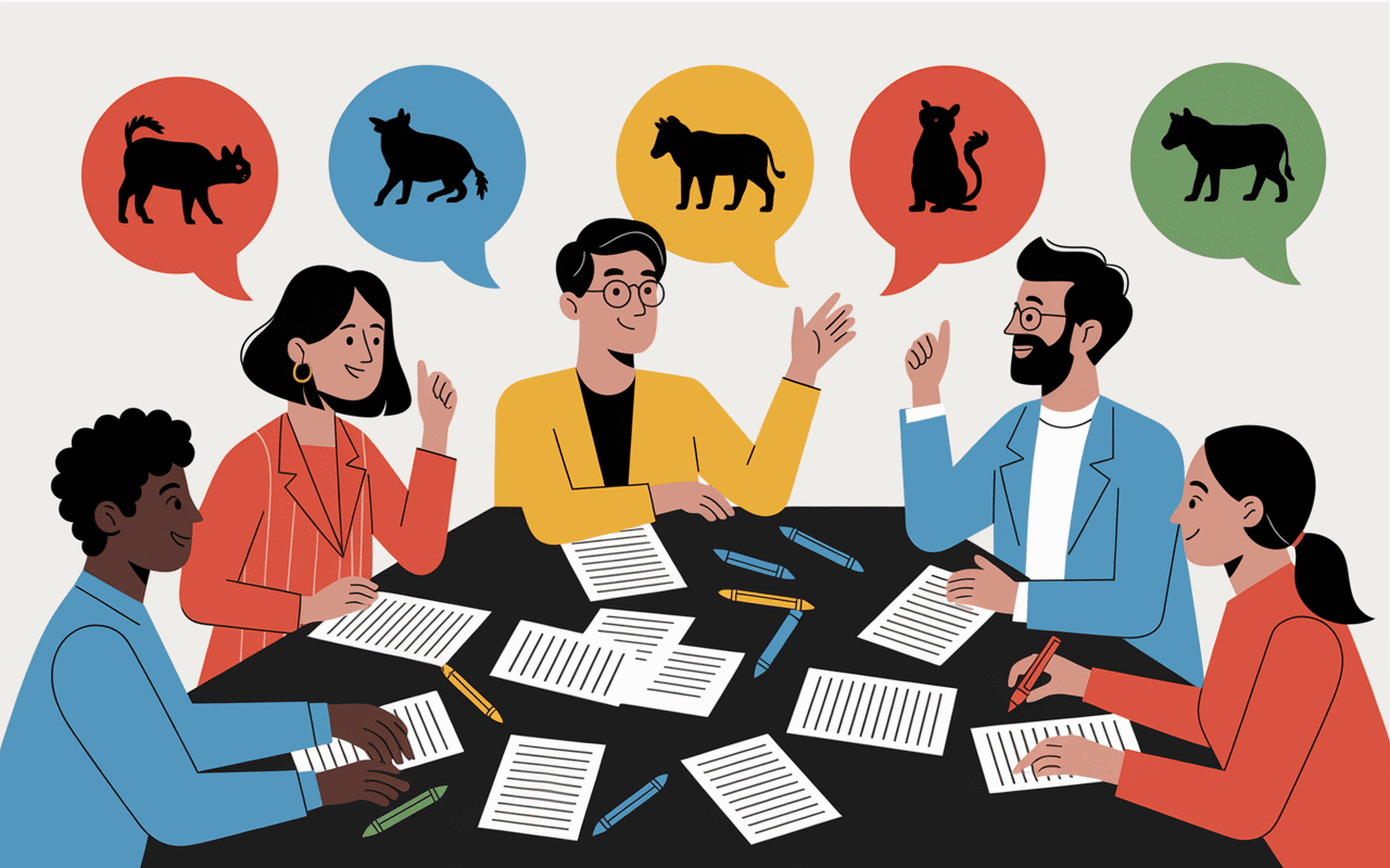 Scène jeu animaux U petit bac