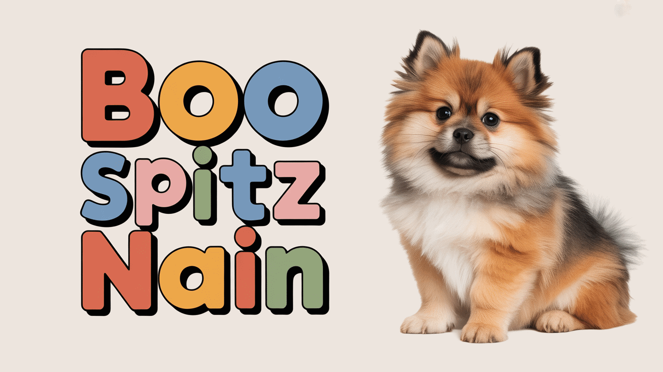 Adorable boo spitz nain pelage court