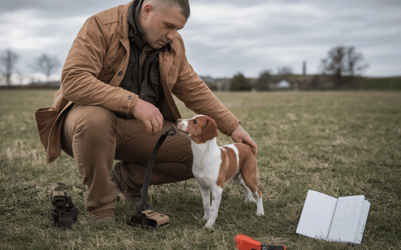 Entraînement chiot de chasse