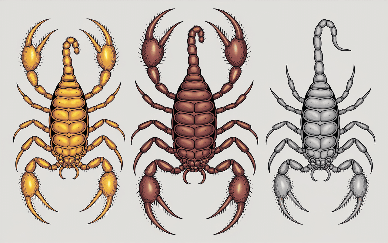 illustration espèces scorpions france