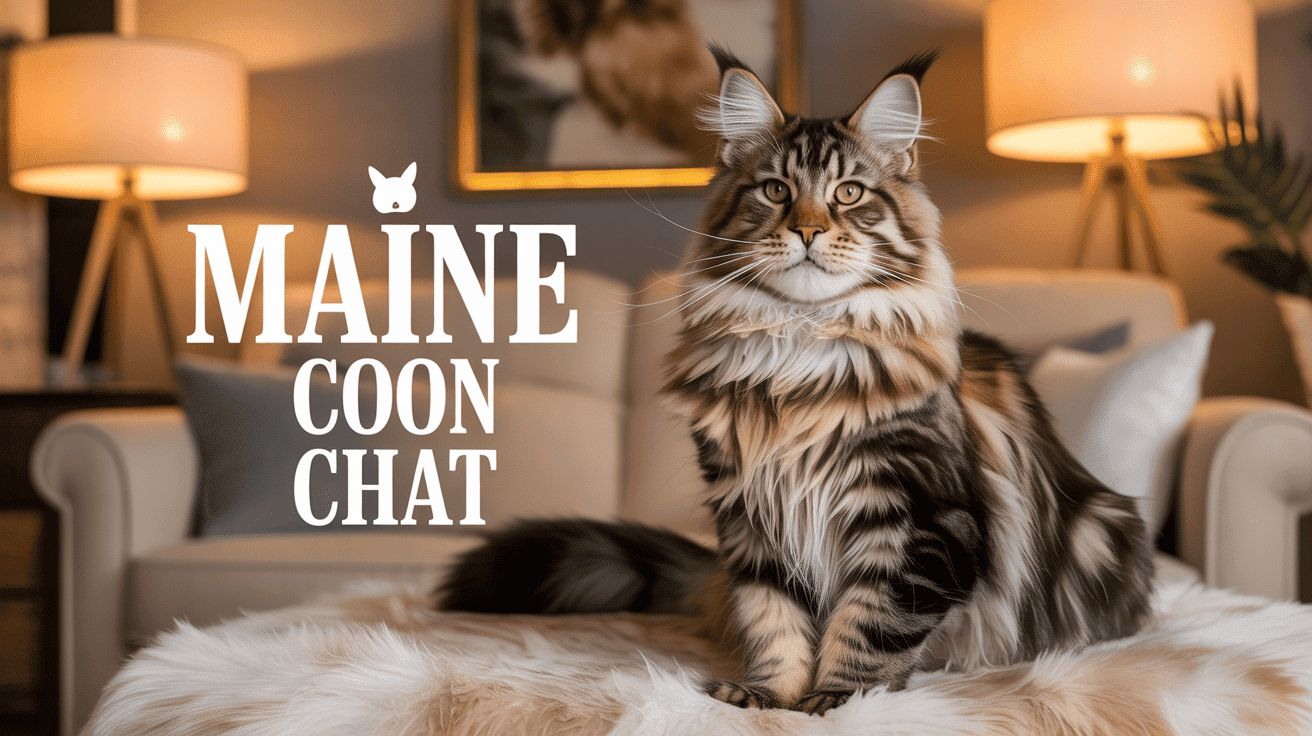 Menkoun chat brun et blanc sur coussin