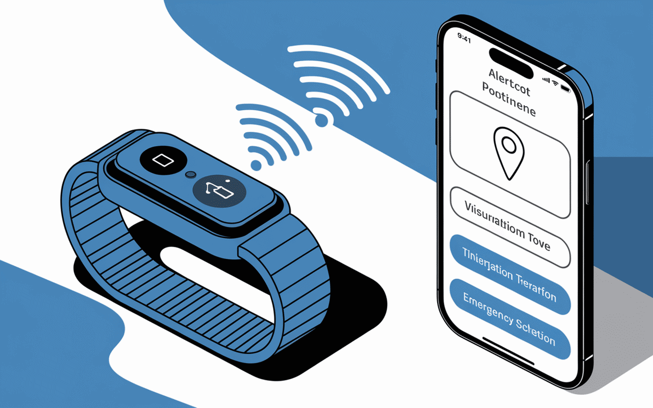 Fonctionnement du bracelet Myeli avec connexion Bluetooth