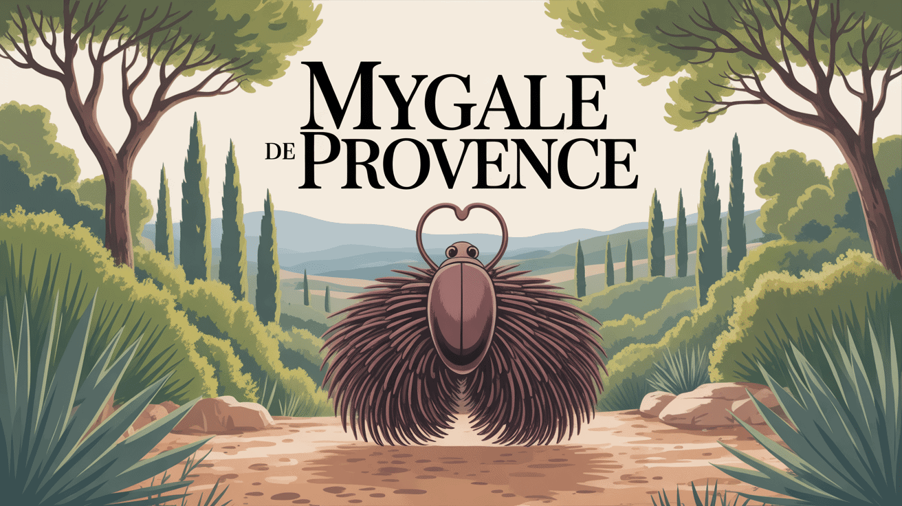 Mygale de Provence en garrigue