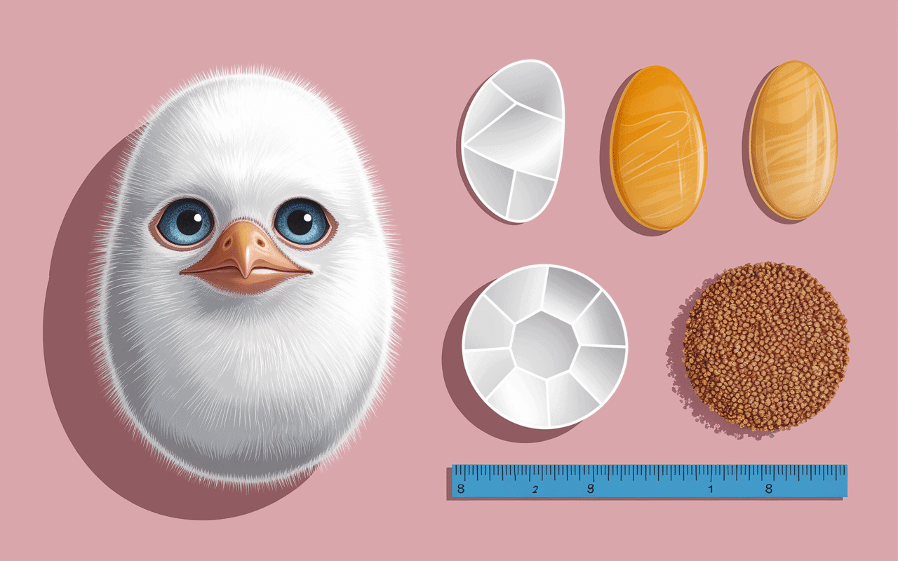 Comparaison oeuf de puce agrandi