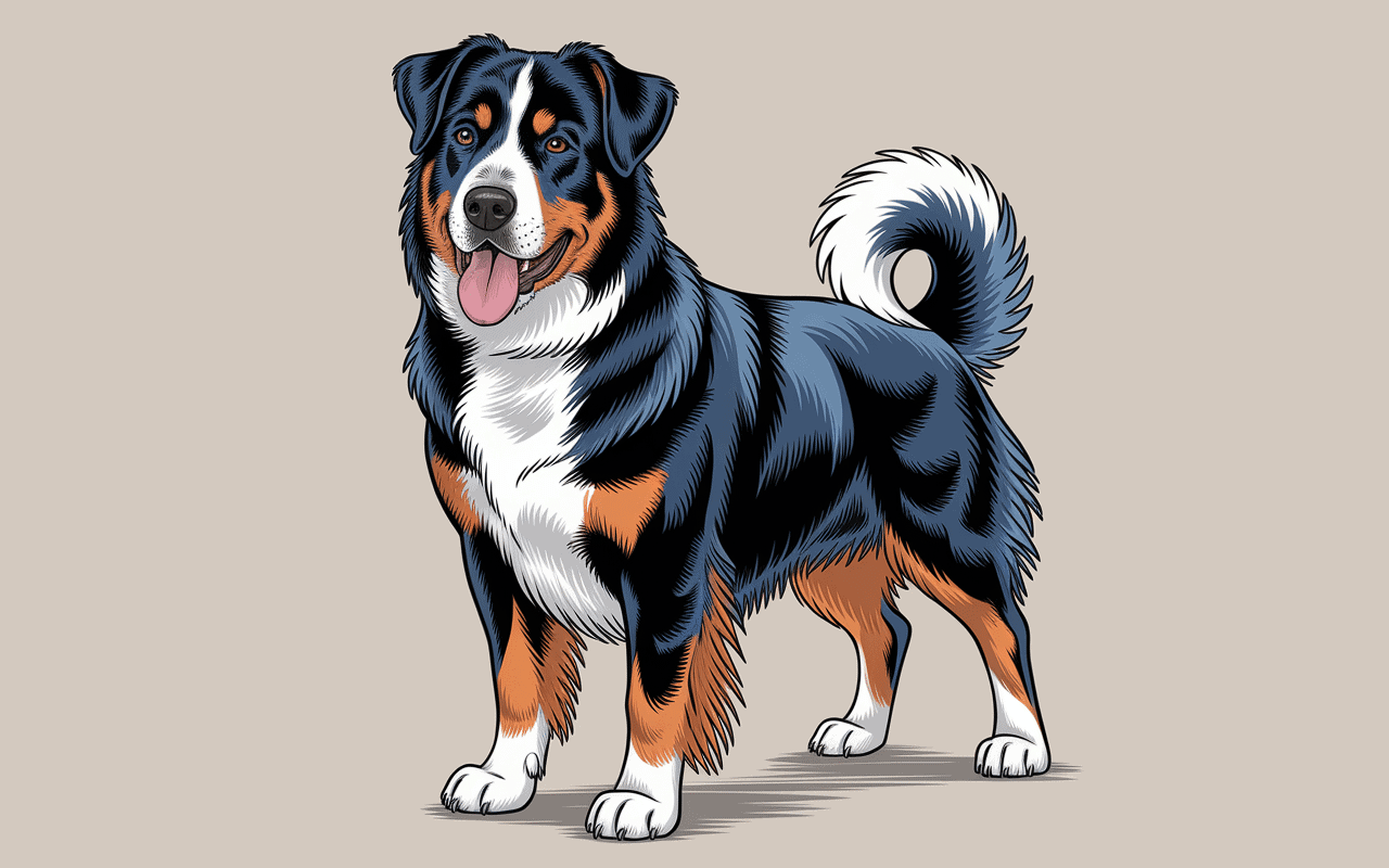 Portrait chien arlequin beauceron