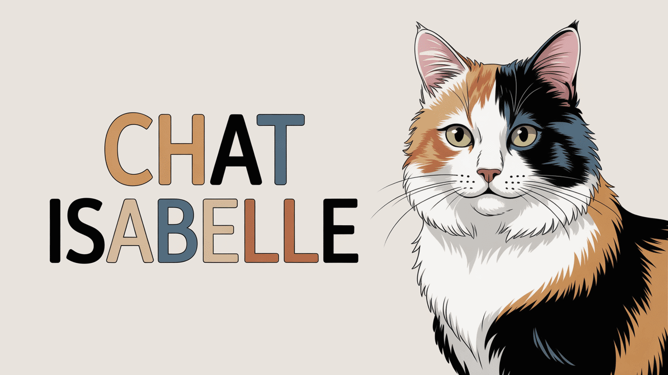 Portrait chat isabelle magnifique