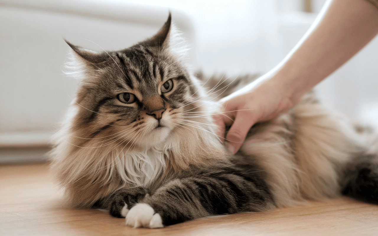 Chat mordillement différentes situations