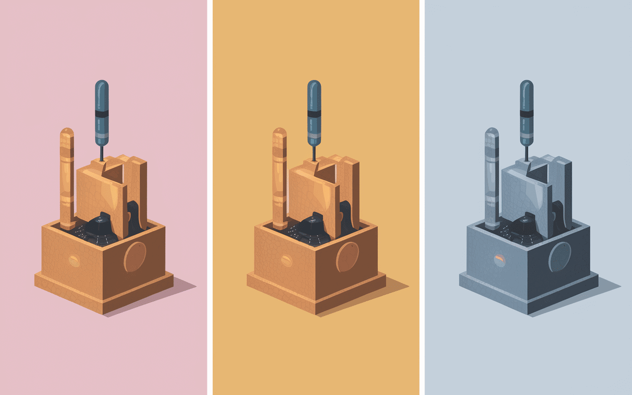 Comparaison de trois chatières
