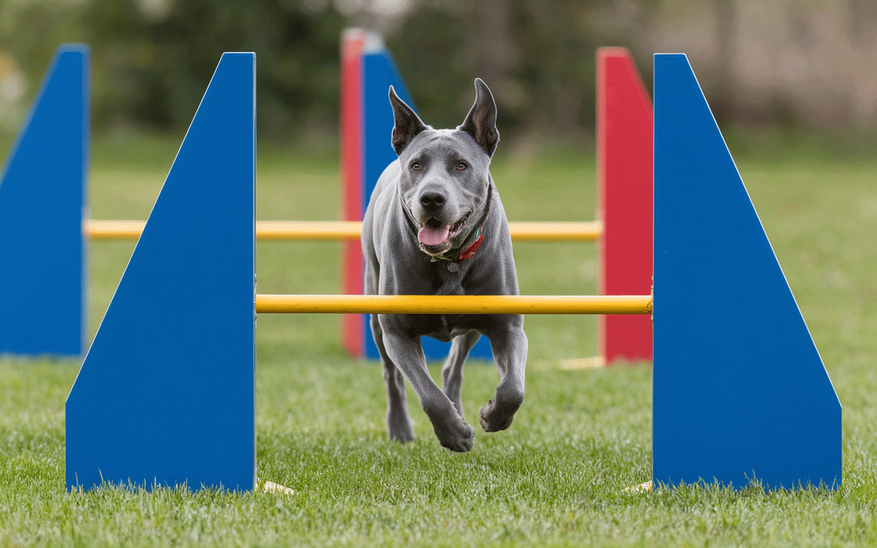 berger allemand gris sport agility