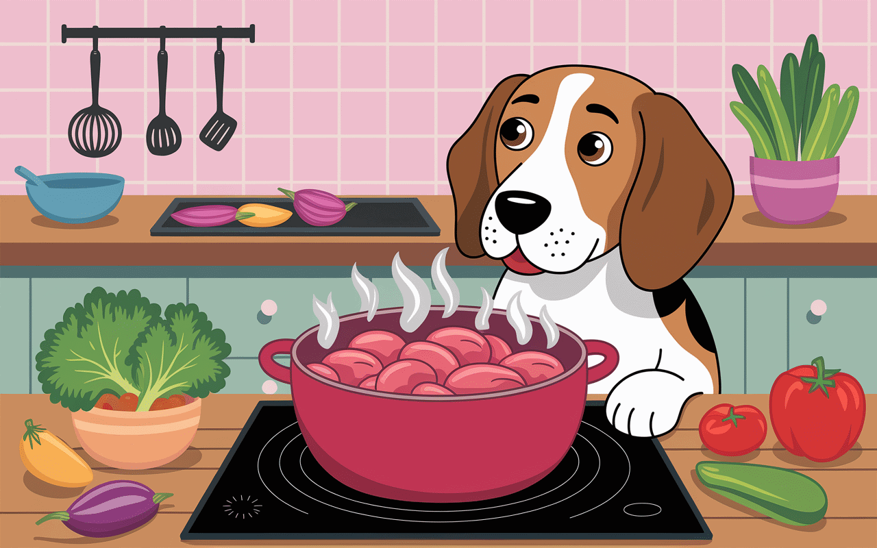 beagle bol chou rouge cuit