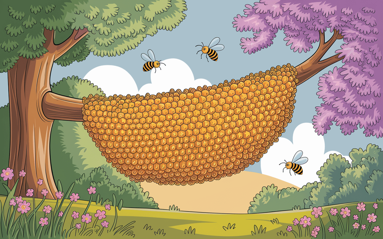 combien de temps reste un essaim d'abeille accroché à une branche