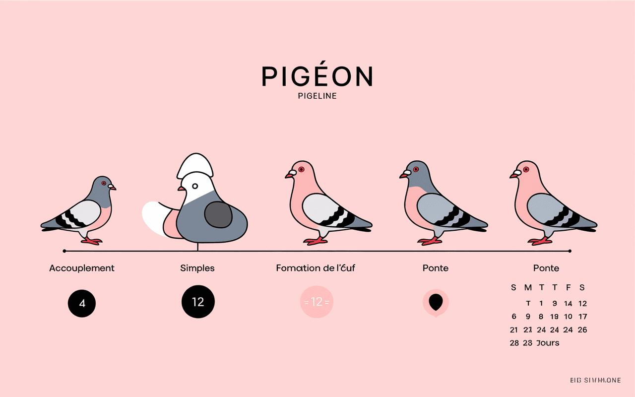 cycle reproduction comment savoir si un pigeon femelle va pondre