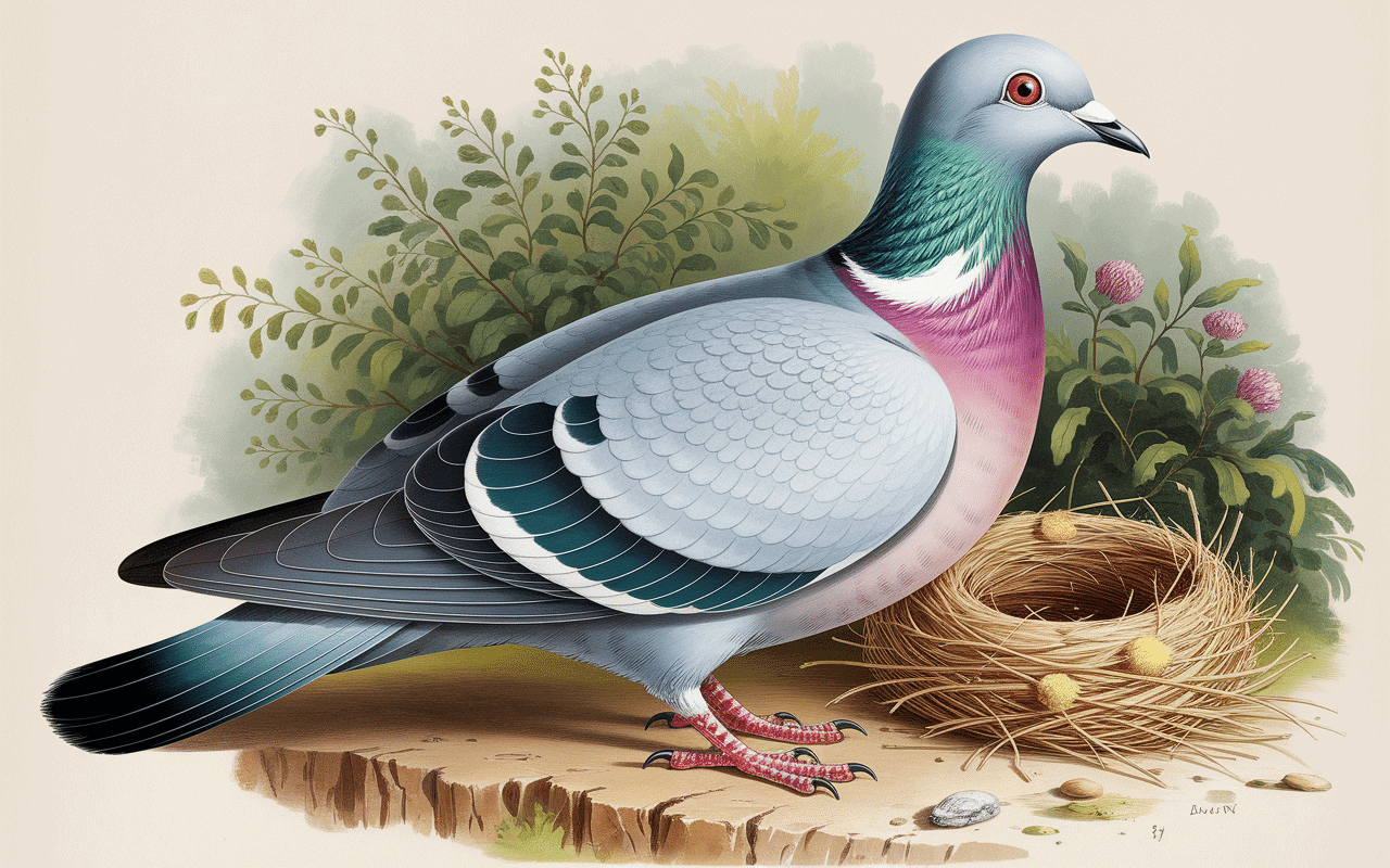 comment savoir si un pigeon femelle va pondre posture accroupie abdomen gonflé