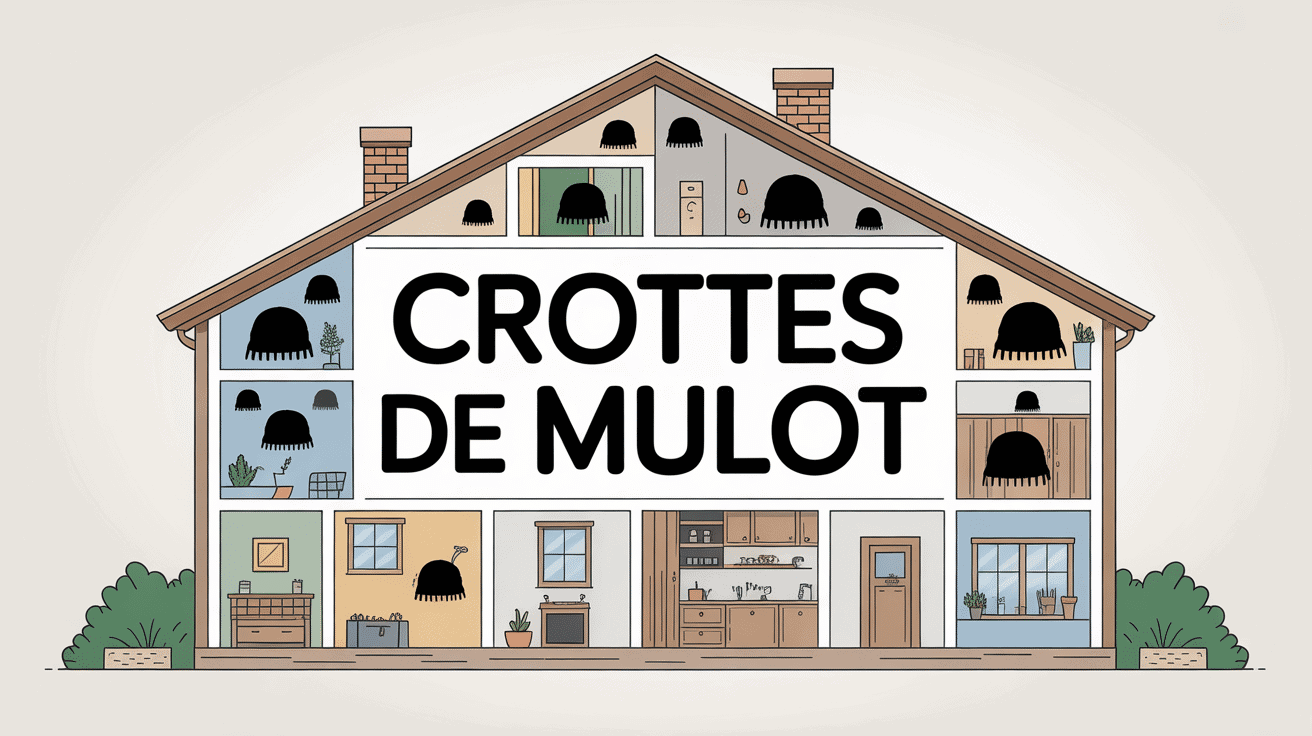 Visuel crottes de mulot dans la maison