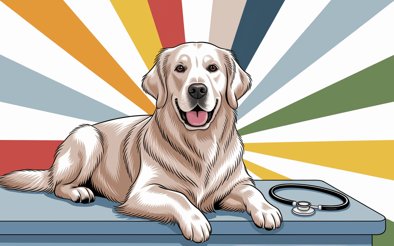 de quoi meurt un golden retriever sur table vétérinaire rayons X